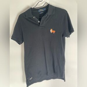 Polo by Ralph Lauren Dark Polo with Embroidered Dog